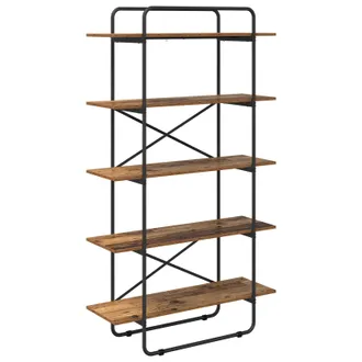 vidaXL Estanter&iacute;a 5 Niveles 100 X 35 X 175,5 Cm Pb Madera De Roble Vidaxl