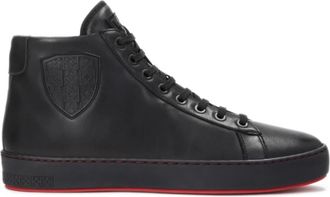 Kazar Zwarte sneakers voor mannen. Dit product valt groot uit. - Heren - Sneakers - Zwart - 44 EU - Leer - Schoenen