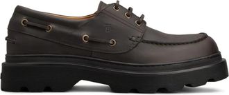 Tod's Leren Veterschoenen - Heren - Veterschoenen - Bruin - 42 1/2 EU - Leer - Schoenen