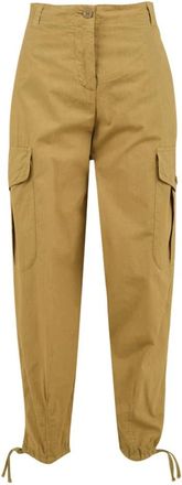 Aspesi Tapered Broek - Dames - Broeken - Beige - S - Broeken
