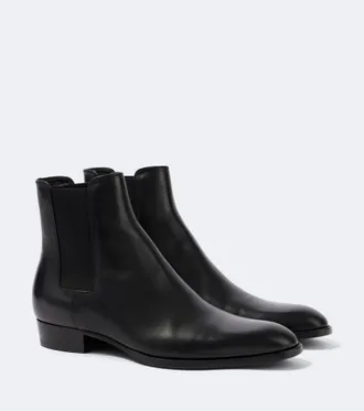 Saint Laurent Wyatt leather Chelsea boots