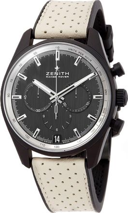 Zenith Pre-owned Zenith El Primero Range Rover Chronograph Tachymeter Brushed Grey Dial Mens Watch 24.2040.400/27.R797