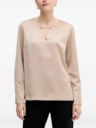 Joseph Ribkoff Blusa con apertura a goccia - Toni neutri