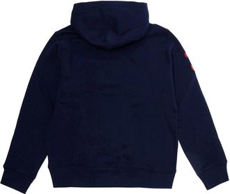 Polo Ralph Lauren Embroidered Logo Cotton-Blend Hoodie - Navy