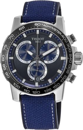 Tissot Supersport Chrono Black Dial Textile Strap Mens Watch T125.617.17.051.03