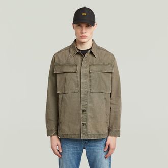 G-Star Cargo Washed Overshirt - Bruin - Heren