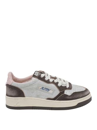 Autry Autry white and brown medalist sneakers