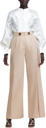 Acler Wicklow Pant In Latte