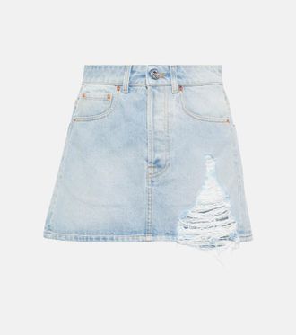 【関税込み】VETEMENTS 'Graffiti Monogram' skirt VETEMENTS Graffiti monogram skirt | REVERSIBLE