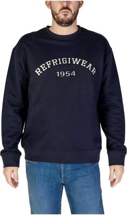 RefrigiWear 1954 Crew Neck Sweatshirt - Heren - Sweatshirts & Hoodies - Blauw - Maat: XL Katoen