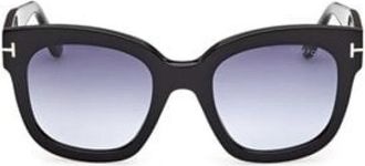 Tom Ford Dames zonnebril Beatrix-02 Blauw Verloop - Dames - Zonnebrillen - Zwart - 52 MM - Accessoires