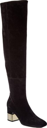 Roger Vivier Glitter Suede Over-The-Knee Boot