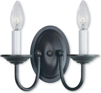 Livex Lighting Livex Home Basics 2-Light Bronze Wall Sconce