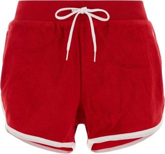 Polo Ralph Lauren Terry Short - Dames - Korte Broeken - Rood - M - Katoen - Korte Broeken