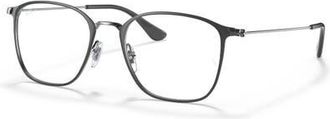 Ray-Ban 49mm Square optical glasses in Grey at Nordstrom