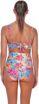 Sunsets Hannah High Waist Bikini Swim Bottoms in Aloha Vista at Nordstrom, Size X-Large