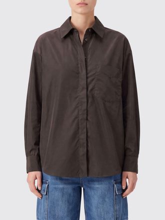 Aspesi Camicia relaxed fit in tessuto tecnico con abbottonatura nascosta