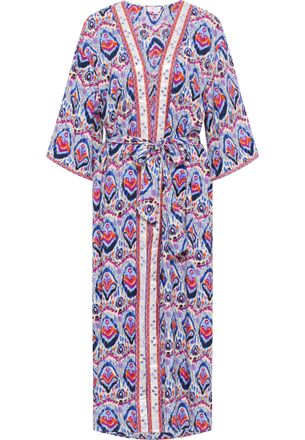 Izia Kimono Dames Blauw Veelkleurig