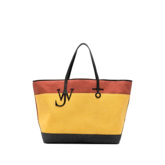 J.W.Anderson Logo-pendant Colour-block Tote Bag