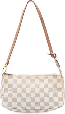 Louis Vuitton Pre-owned Womens Damier Azur Pochette Accessoires - Ivory Textile - One Size