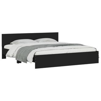 Berkfield Home Durable Bed Frame without Mattress Black 200x200 cm