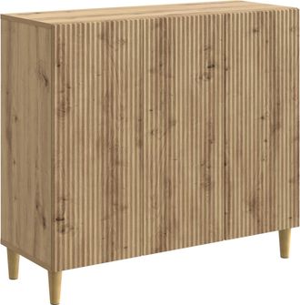 vidaXL Aparador Roble Artisan 89 X 34,5 X 80 Cm Madera De Ingenier&iacute;a Vidaxl