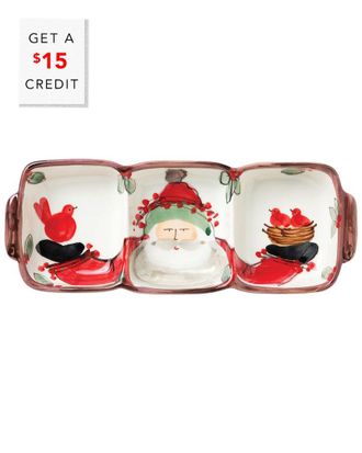 Vietri Vietri Old St. Nick Three-Part Server With $19 Credit
