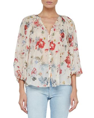 L'agence Lagence Teagan Dolman Sleeve Blouse