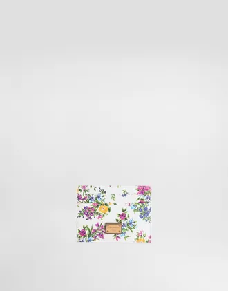 Dolce & Gabbana Printed Calfskin Card Holder - Woman Wallets And Small Leather Goods Multicolor Onesize