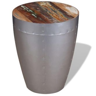 vidaXL Taburete De Aviador Madera Maciza Reciclada Vidaxl