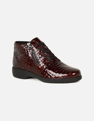 Caprice Womens Amanda Womens Ankle Boots - Red - Size: 3.5
