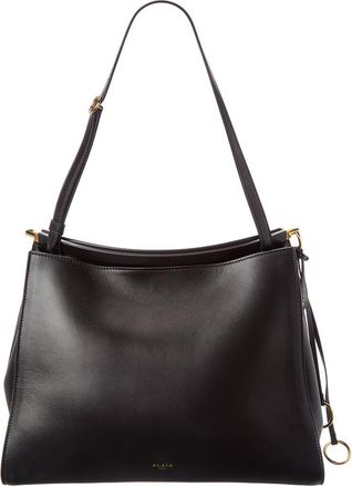 Alaia Ala&iuml;a Le Click Medium Square Leather Shoulder Bag