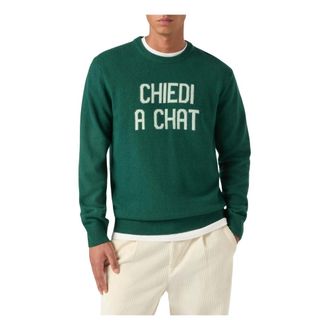 MC2 Saint Barth Heron Crewneck Sweater - - Knitwear - Uomo - Verde - ONE SIZE