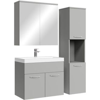 Badplaats Conjunto Mueble De Ba&ntilde;o Montreal 60 Cm - Gris Mate - Mueble De B