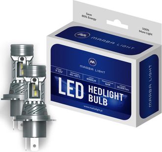 OEM Bombillas Led H4 30w Ultra Blancas Mlwinh4 2 Uds