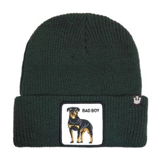 Goorin Brothers Animal Farm Beanie met Patch aan de Voorkant - Dames - Hoeden - Groen - ONE Size - Accessoires
