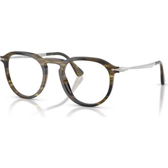Persol 51mm Rectangle optical glasses in Green at Nordstrom
