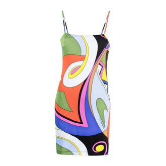 Moschino Kleedjes, Dames, Veelkleurig, XS, Polyester, Multicolor Jurk