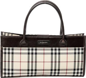 Burberry Borsa a mano a quadri - Toni neutri
