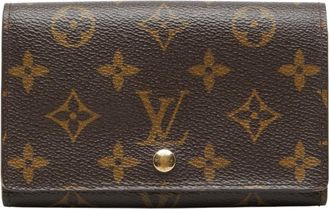 Louis Vuitton Brown Pvc Leather Long Wallet (Bi-Fold) (Pre-Owned)