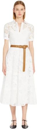 Max Mara Lace Polo Jurk - Dames - Casual kleedjes - Wit - XS - Kleedjes