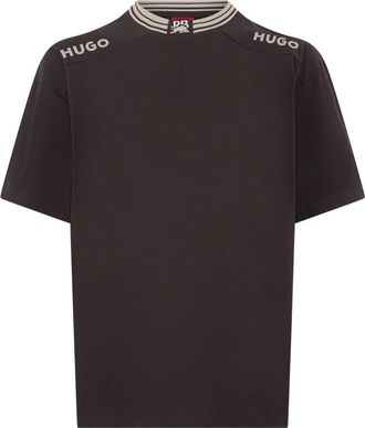 HUGO BOSS T-shirt in cotone RB - - Tops - Uomo - Nero - S