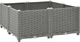 vidaXL Arriate polipropileno 80x80x38 cm Vidaxl