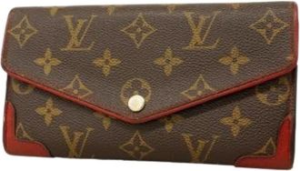 Louis Vuitton Pre-owned Wallets, female, Brown, Size: ONE SIZE Pre-owned Portefeuille Sarah Retiro