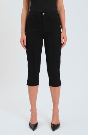 Daze Midtown High Waist Capri Jeans in Ghosted at Nordstrom, Size 24