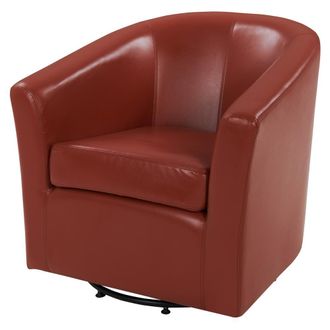 New Pacific Direct Hayden Swivel Bonded Leather Chair