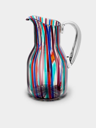 VENINI Gio Ponti Canne Hand-Blown Murano Glass Pitcher