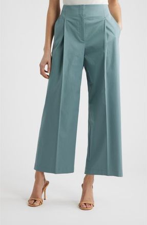 BOSS Tulotta Straight Leg Pants in Reef at Nordstrom, Size 14