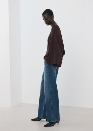 Mango Mantella maglia asimmetrica vino - Donna - XS-S - MANGO