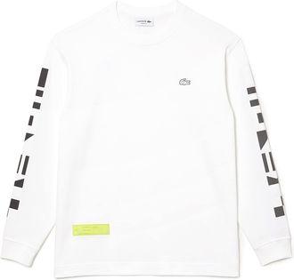 Lacoste Tee shirt homme-TH0093-00., White (001), M